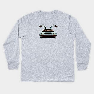 Back to the Future Day – Delorean Kids Long Sleeve T-Shirt